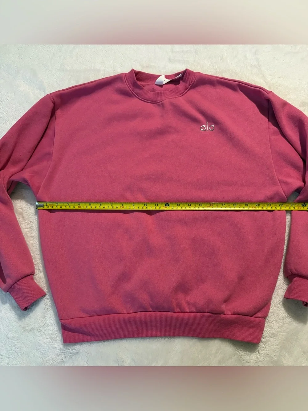 ALO Yoga Paradise Pink Crewneck Sweatshirt - size medium